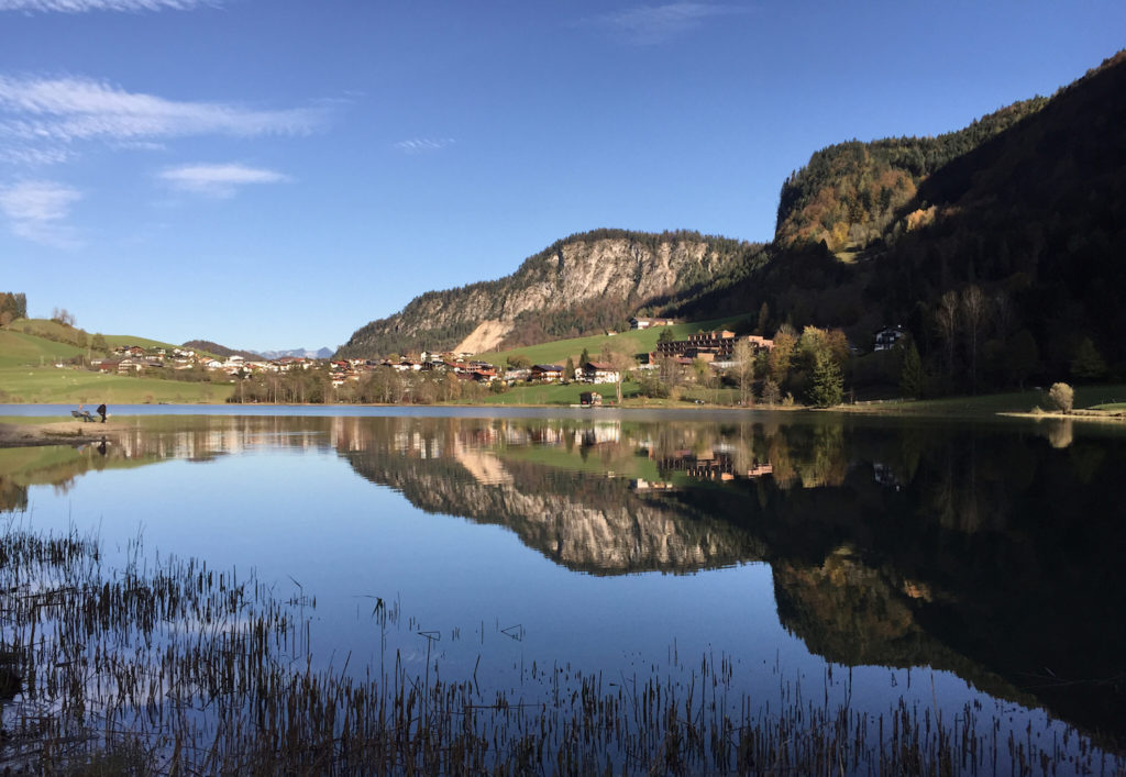 Spiegelung am Thiersee. (c) Marcus Eitzenberger