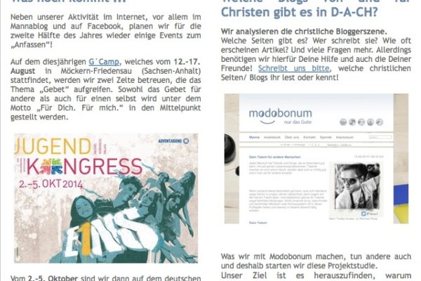 Informationen und Newsletter bereichern das Leben