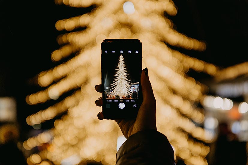 Foto vom Weihnachtsbaum