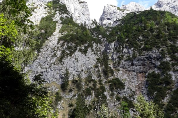 …im Klettersteig „steinerne Jäger“