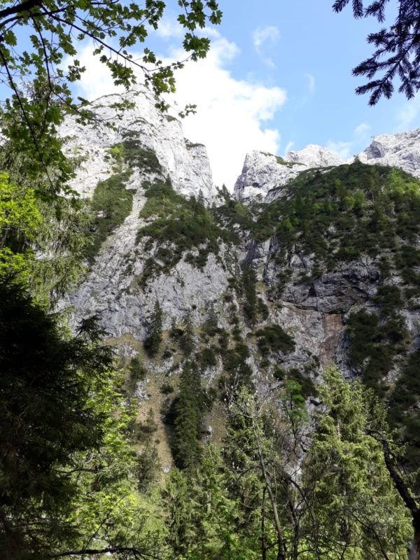 …im Klettersteig „steinerne Jäger“